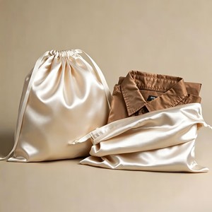 Sacchetti in raso pronti per la spedizione, disponibili in magazzino, consegna rapida, MOQ basso, logo personalizzato, sacchetti con coulisse in raso, sacchetti <span class=keywords><strong>regalo</strong></span> per gioielli piccoli all'ingrosso. - Product Image 4