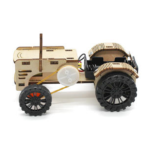 OKYN-G5564  Puzzle en bois 3D, modèle de tracteur, kit d'assemblage DIY, expérience scientifique, jouet STEM pour enfants - Product Image 2