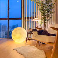 Lampe led en forme de lune, luminaire décoratif d'intérieur, idéal pour un salon, une cour ou une chambre à coucher