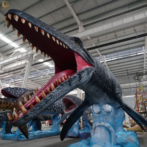 SGAA25 parc aquatique animaux marins grande <span class=keywords><strong>taille</strong></span> Aimatronic Mosasaur dinosaure à vendre - Product Image 4