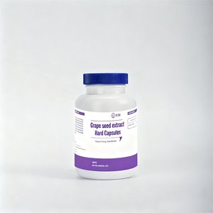 Cápsulas Duras de Extrato de Semente de Uva Orgânico, Suplemento Dietético para Melhorar a Saúde Imunológica e Danos UV, Cápsulas de Semente de Uva com Vitaminas - Product Image 1