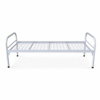 Lit simple en métal moderne et durable, taille standard, pour personnel et employés, vente en gros d'usine