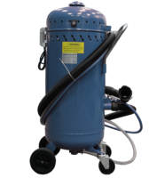 Sableuse de recyclage sous vide portable de 28 gallons pour machine de sablage de nettoyage abrasif à usage domestique et industriel
