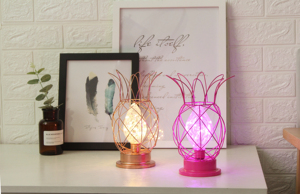 High Quality Iron Metal Shade Switch Control LED Christmas Decoration <strong>Lights</strong> Modern <strong>Pineapple</strong> Design for Living Room Smart Home - Product Image 2