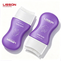 Bouteille applicatrice ergonomique pour soins capillaires avec design cintré, flacon souple en PE pour huile et traitement capillaires