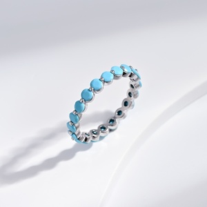 custom plata <b>925</b> sterling <b>Silver</b> Classic Gold Plated Sapphire <b>ring</b> wedding cheap Turquoise blue women Engagement <b>Rings</b> for women - Product Image 5