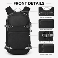 Sac à dos de randonnée/camping/alpinisme léger de 12 L avec boucle, qualité constante, résistant à l'eau, sac à dos de randonnée organisé