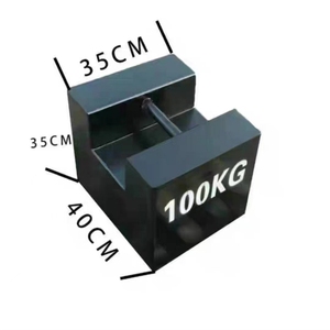 Poids d'essai en acier doux plaqué fer Veidt de 100 kg pour grue et élévateur - Product Image 1