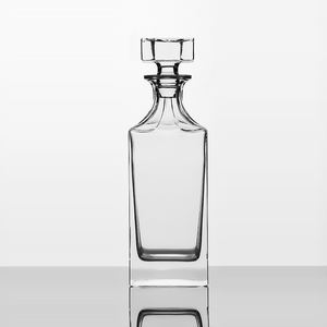 Ensemble <span class=keywords><strong>de</strong></span> carafe à whisky carrée transparente classique NOVARE 850 ml avec 4 verres pour usage domestique, <span class=keywords><strong>vin</strong></span>, bourbon, brandy, liqueur - Product Image 2