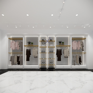 Tienda de ropa de diseño hecho LUX, tienda de ropa para mujer, decoración de interiores, Mostrador de muebles, exhibición de ropa para mujer - Product Image 5