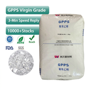 เม็ดพลาสติกโพลีสไตรีนใสเกรดเวอร์จิ้น Union King GPPS สำหรับฉีดขึ้นรูป ใช้ในทางการแพทย์และอาหาร เกรด UL94 V-0 บรรจุถุง 25 กก. - Product Image 1