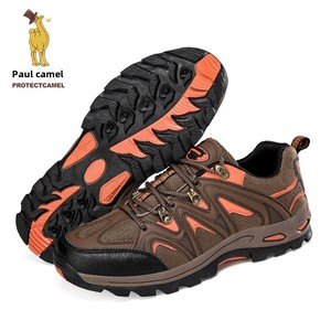 Paul Men's 09 <span class=keywords><strong>Botas</strong></span> de senderismo al aire libre profesionales Antideslizante Impermeable <span class=keywords><strong>Camel</strong></span> Suede Leather Upper Autumn Cross-Country Senderismo - Product Image 6