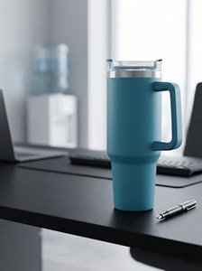 Tumbler da Viaggio per Donne e Mamme in Acciaio Inox 40oz a Doppia Parete con Isolamento Sottovuoto e Manico, Isolamento Termico per Oltre 24 Ore, per Caffè - Product Image 3