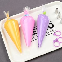 Sac à tuyauterie jetable transparent épaissi sac triangulaire en plastique PE sac à tuyauterie en pâte crème