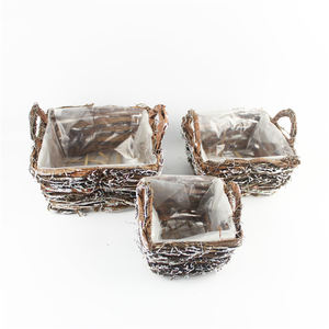 Jardinière en rotin <span class=keywords><strong>naturel</strong></span> fait à la main dernier modèle <span class=keywords><strong>Cache</strong></span> <span class=keywords><strong>Pot</strong></span> Design classique pour une utilisation extérieure au sol - Product Image 2