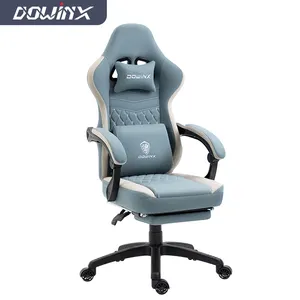 Venta al por mayor Gamer silla reclinable giratoria ergonómica Gaming Silla de tela PC Computer Gaming silla con fiabilidad y diseño brillante