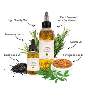 育毛エッセンシャルオイルローズマリーハーバルフェヌグリークシードヘアオイルのカスタマイズスムーズストレントニングヘアスカルプセラムオイル100ml - Product Image 1