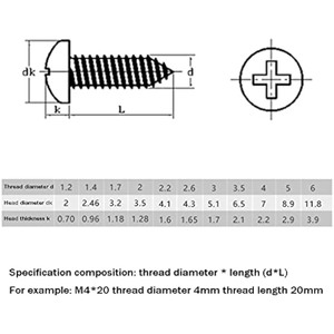 Chất lượng cao tự khoan vít 304 thép không gỉ đầu tròn khai thác vít cho gỗ - Product Image 5