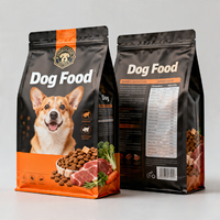 Sacs refermables personnalisés avec fermeture éclair pour animaux de compagnie, sachets en plastique pour aliments pour chiens et chats, emballage alimentaire pour animaux