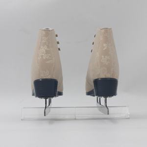 सुरुचिपूर्ण बेज उभरा प्रिंट बर्फ स्केट्स-महिलाओं के फैशन आकृति थर्मल अस्तर के साथ महिलाओं का फैशन आंकड़ा स्केट्स - Product Image 3