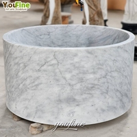 Baignoire autoportante ovale en travertin naturel, sculptée à la main, baignoire de luxe pour hôtel, villa, maison, salle de bain