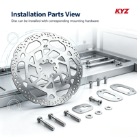 Kit de disques de frein avant et arrière KYZ, rotor en aluminium CNC 7075, robuste, tout-terrain, pour vélo électrique Sur Ron Light Bee X Segway X160 X260
