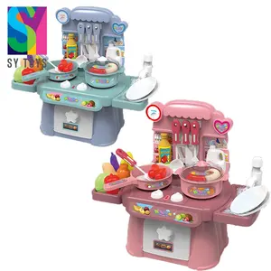 SY fai finta di cucinare in età prescolare per bambini con set da cucina leggero e sano