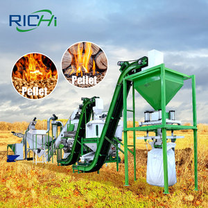 RICHI 5-7 t/h Copeaux de <span class=keywords><strong>bois</strong></span> sciure de pin grume petite ligne de production de granulés de <span class=keywords><strong>bois</strong></span> - Product Image 1