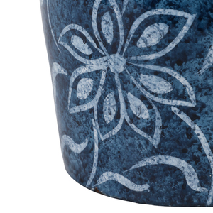 Vaso Alto in Terracotta con Design Floreale per Arredamento Soggiorno, Elemento Decorativo Moderno da Tavolo - Product Image 6
