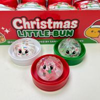 Jouets Squishy Mini Dumpling de Noël en Gros, Jouets Sensoriels Squishy en Maltose Scintillante, Cadeaux de Noël Mystère en Forme de Boulette à Presser