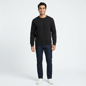 Sweat-shirt à capuche pour homme 100 % coton, collection hiver 2026, tendance, pour l'extérieur, personnalisable avec logo et couleur, prix bas - Product Image 1