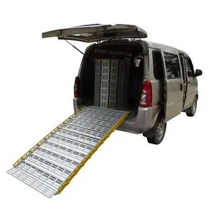 portable folding handicap loading metal aluminium wheelchair ramp for cargo mini van