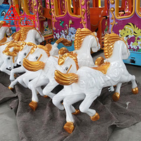 Manège de luxe pour enfants de parc d'attractions, 16 places, avec transmission par roulement, éclairage et musique