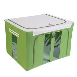 Caja de almacenamiento para debajo de la mesa plegable Cajas de almacenamiento de tela con cremallera Organizadores Organizador de contenedores de almacenamiento de ropa - Product Image 4
