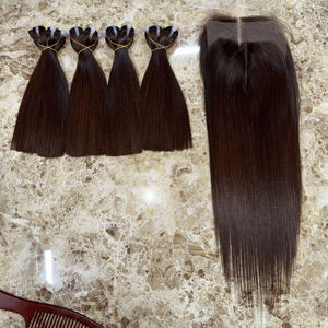 Cheveux humains vietnamiens très demandés, 100% cheveux vierges humains, trame pour salon et distributeur - Product Image 1