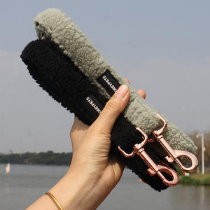 OKEYPETS, venta al por mayor, nuevo diseñador, polar, <span class=keywords><strong>Collar</strong></span> de perro, conjunto de correa, ajustable, suave, acolchado, sin tirones, personalizado, <span class=keywords><strong>Sherpa</strong></span>, <span class=keywords><strong>Collar</strong></span> de correa para perro - Product Image 3