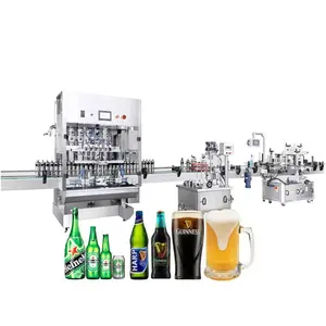 Máquina automática de llenado de alta velocidad para botellas de agua y cerveza