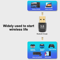 Adaptador USB Bluetooth 5.4 para Computadora BT542, Mini Dongle Inalámbrico para PC, para Ratón, Teclado y Auriculares de Laptop