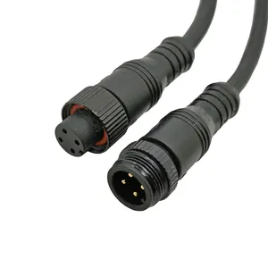 Werkseitig M8 M13 2 3 4 5-poliges wasserdichtes Kabel PVC-Anschluss stecker Für LED-Licht leiste