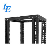 Rail de rack sur pied de 19 pouces avec rack ouvert 42U, produits 48U en stock, acier SPCC certifié CE, capacité de charge de 500 kg, revêtement en poudre