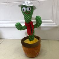 OEM Vente en gros Cactus électrique dansant doux Ours jouet enregistrement électronique peluche Saxophone jouant jouet pour garçons