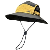 Topi Bucket Uniseks Musim Semi/Musim Panas Pelindung Sinar Matahari Cepat Kering Bernapas Tahan Angin untuk Perjalanan Luar Ruangan, Berkemah, Memancing, Mendaki