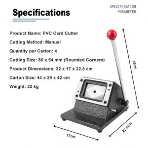 Máquina de Corte Manual de Tarjetas de Identificación de Metal Personalizada para Tarjetas de PVC de 86*54 y 61*61 mm, Cortadora de Tarjetas de Visita - Product Image 2