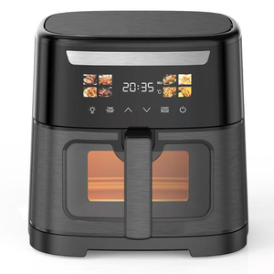 Nueva Freidora de Aire Digital Inteligente Moderna 2026 de 6L sin Aceite con Gran Pantalla a Color y Ventana Visible, Superficie Cepillada, para Uso Doméstico de Alta Gama - Product Image 1