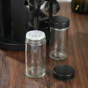 Estante de almacenamiento para condimentos de cocina, estante de plástico para condimentos, organizador de condimentos de encimera, estante de cocina giratorio - Product Image 4
