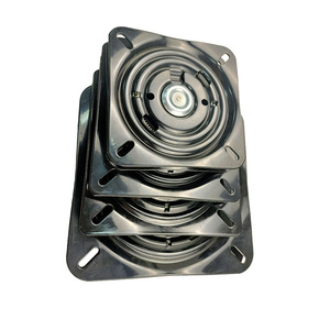 Positive Half Bead Turntable Black Iron 6.5 7 8 10 Inch Durable Furniture <b>Hardware</b> Minimalist Style - Product Image 2