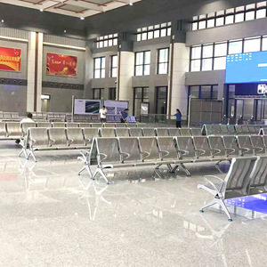 Sillas de espera de aleación de aluminio Ausnutria JH2810 con pasamanos para aeropuerto, hospital, estación de tren de alta velocidad - Product Image 1