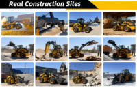 Harga Pabrik ZL-940 Compact Loader 2 Ton Kapasitas Angkut 1.2m³ Bucket Mini Wheel Loader Diesel Alat Berat Pemindah Tanah