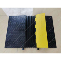 Rampa protectora de cable para eventos al aire libre, protector de cable de goma resistente de 1/2/3/4/5 canales, protector de manguera de alta capacidad