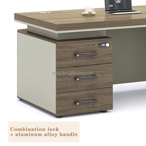 Modern Contemporary <b>Office</b> Table Wooden Manager Desk with Style for Home School Made of MDF Material <b>Computer</b> - Product Image 5